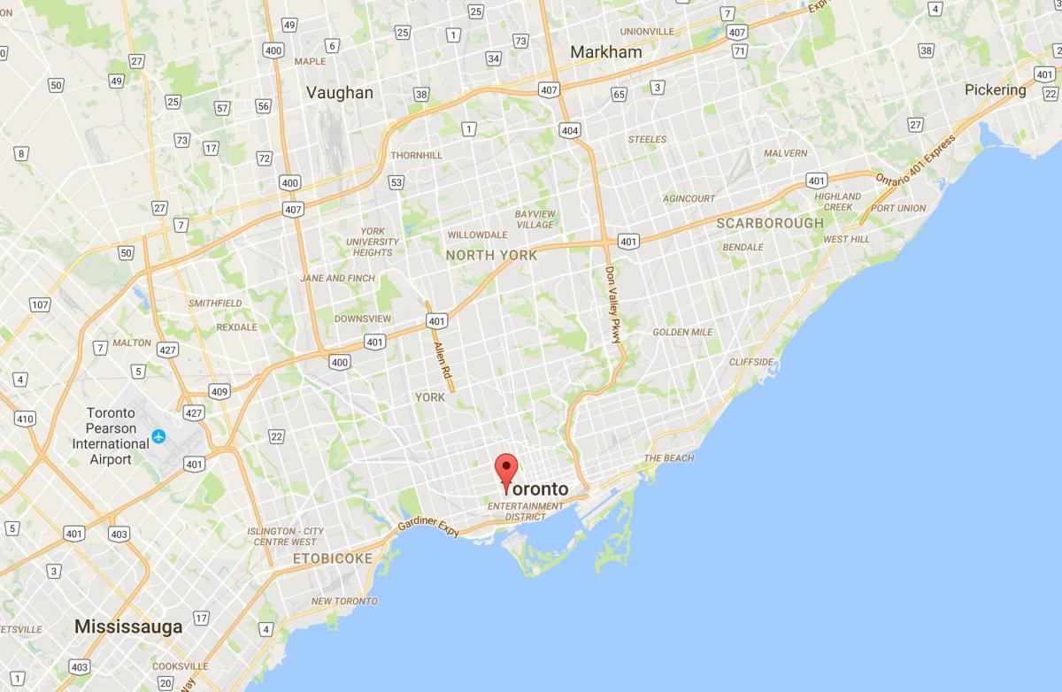 Mapa de Alexandra park distrito de Toronto