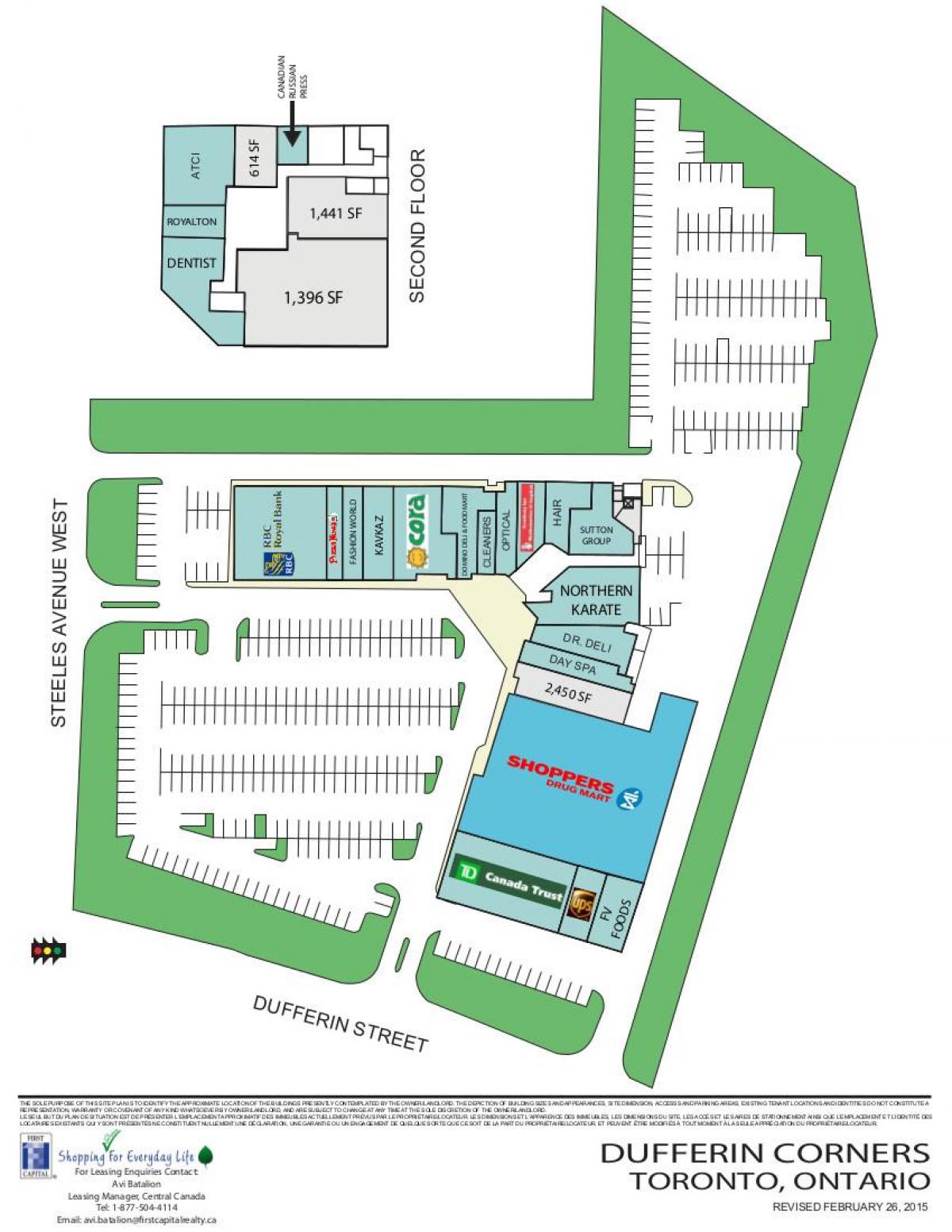 Mapa de Dufferin mall