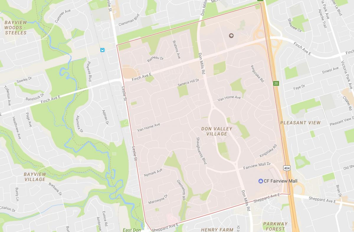 Mapa de El Maní barrio de Toronto
