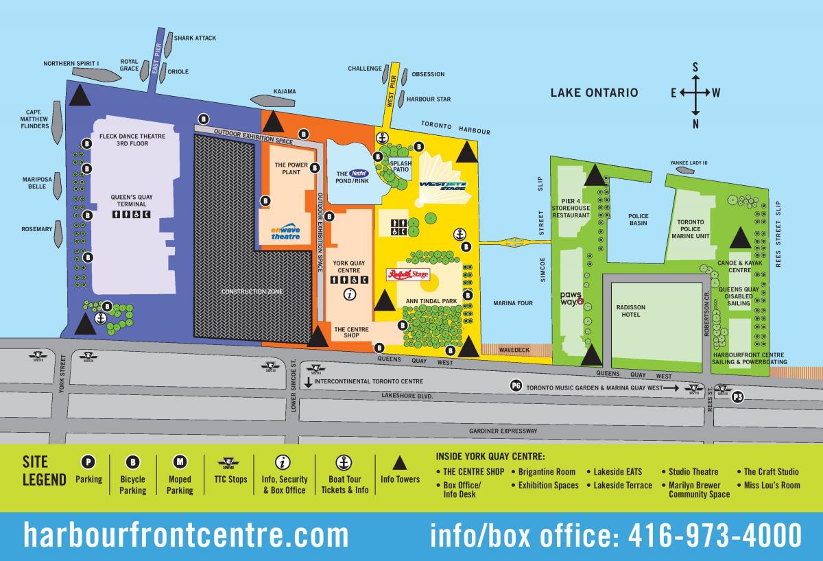 Mapa de Harbourfront Centre