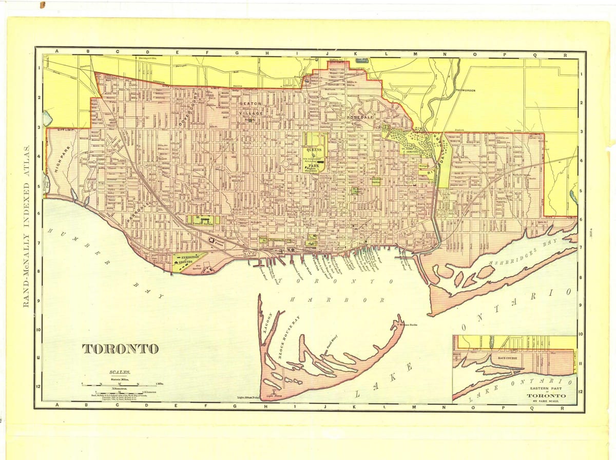 Mapa histórico de Toronto
