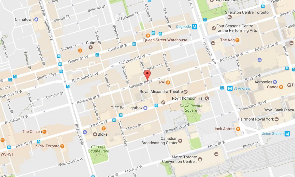 Mapa de Juan de la calle de Toronto