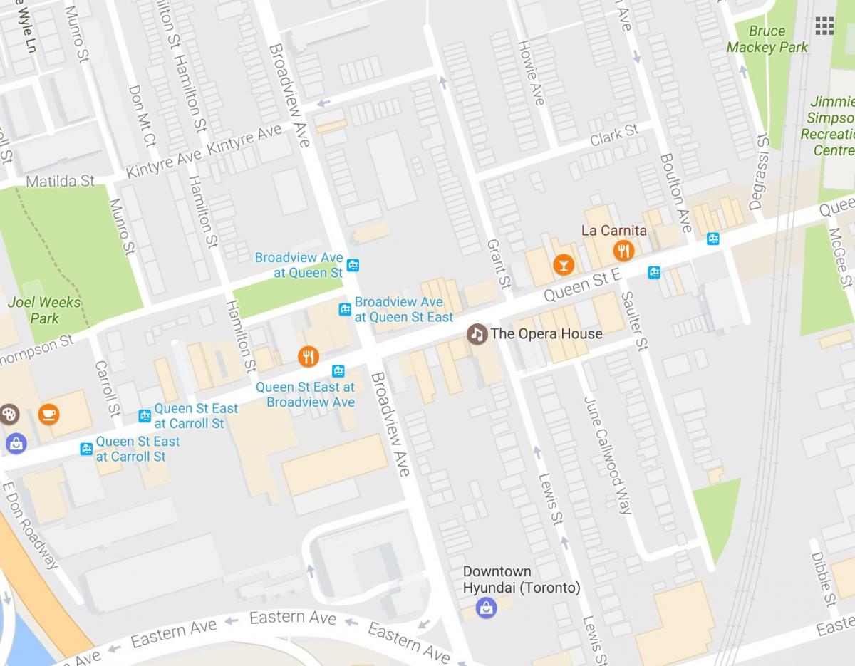 Mapa de La Casa de la Ópera de Toronto