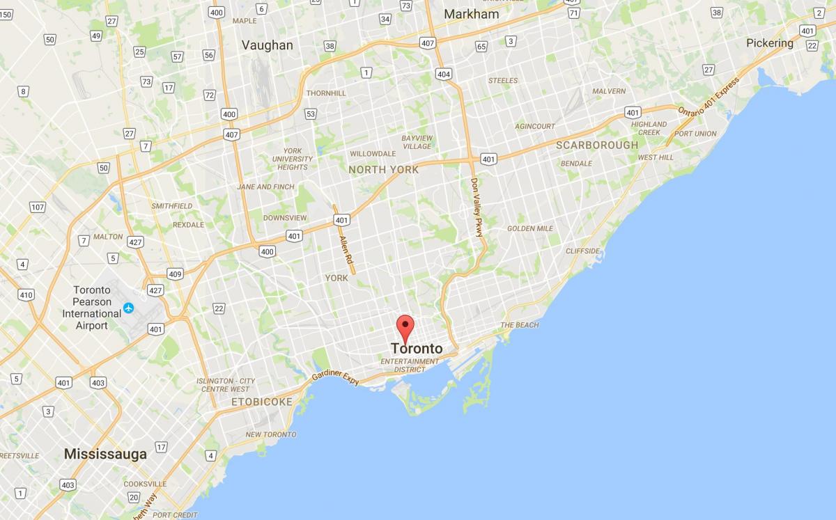 Mapa de la Grange Park distrito de Toronto