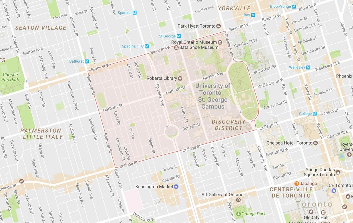 Mapa de la Universidad de Toronto