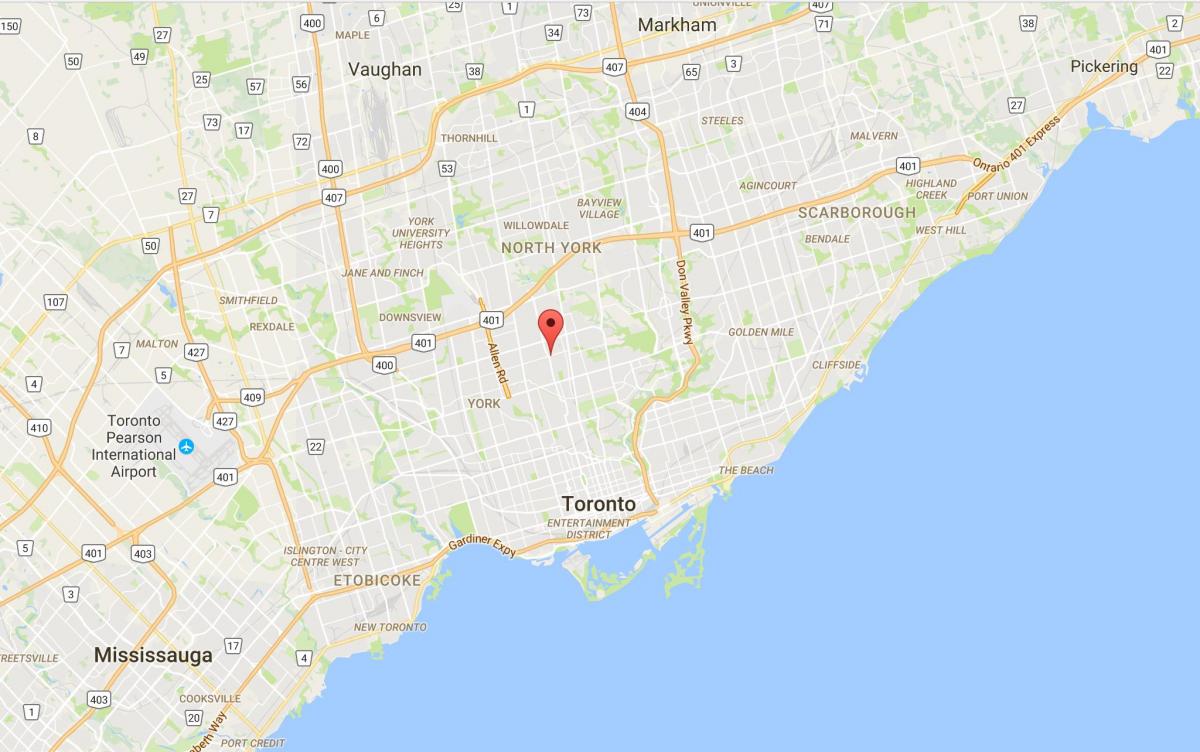 Mapa de Lytton Parque del distrito de Toronto