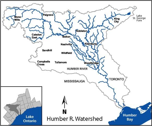Mapa de río Humber