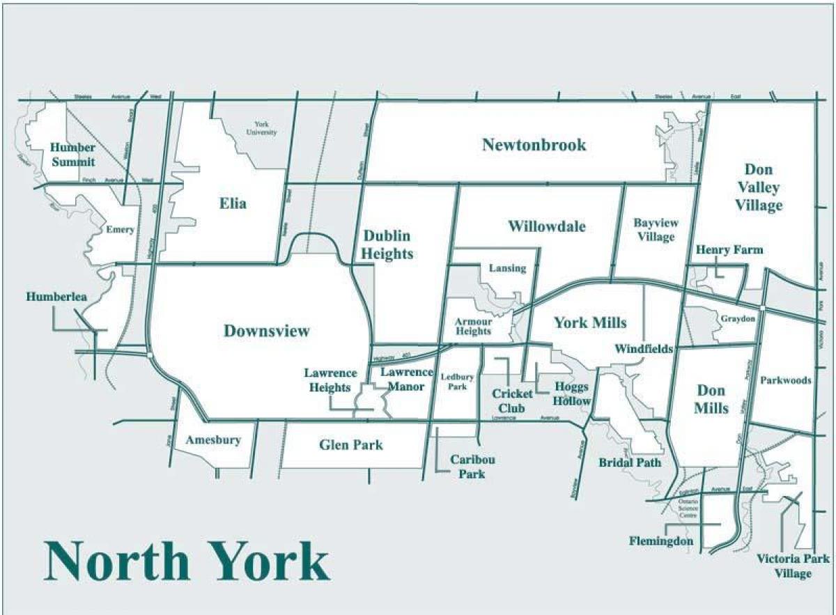 Mapa de North York