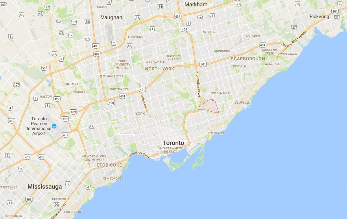 Mapa de O'Connor–Parkview distrito de Toronto