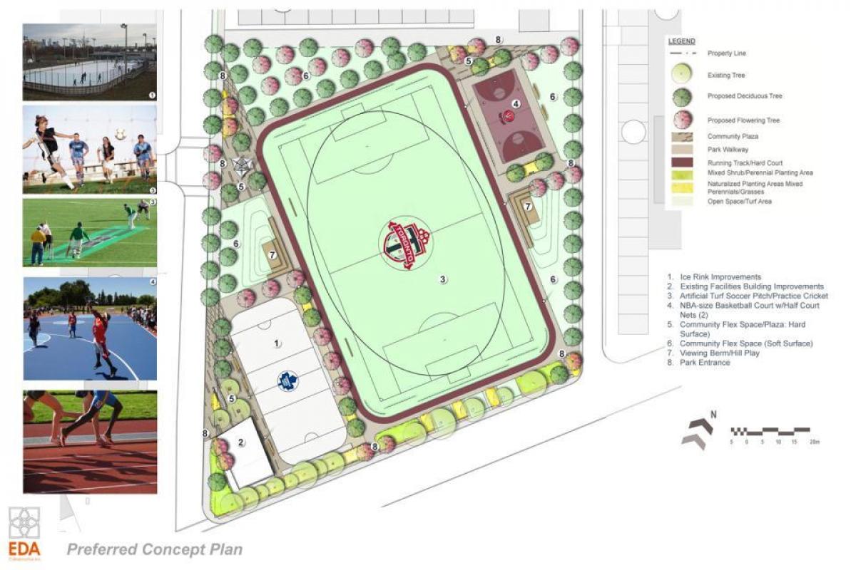 Mapa de plan de Revitalización de Regent Park de Toronto de la fase 3b