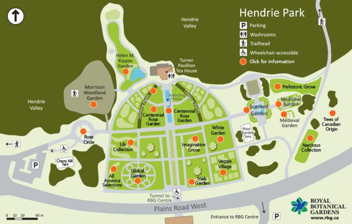 Mapa de RBG Hendrie Parque