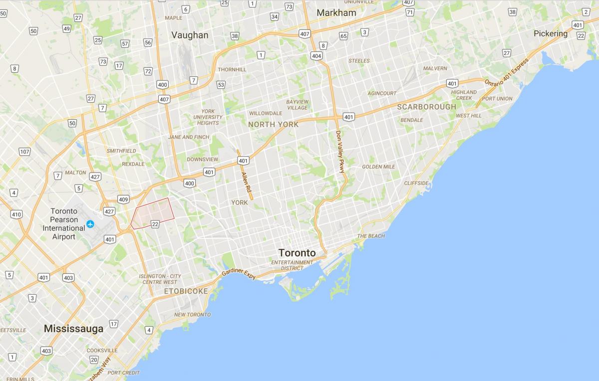 Mapa de Richview distrito de Toronto