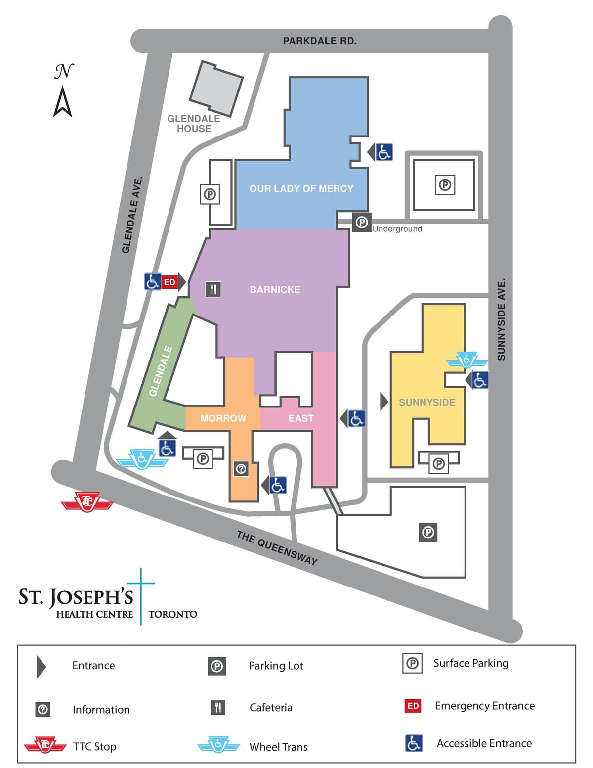 Mapa de San José del Centro de Salud de Toronto