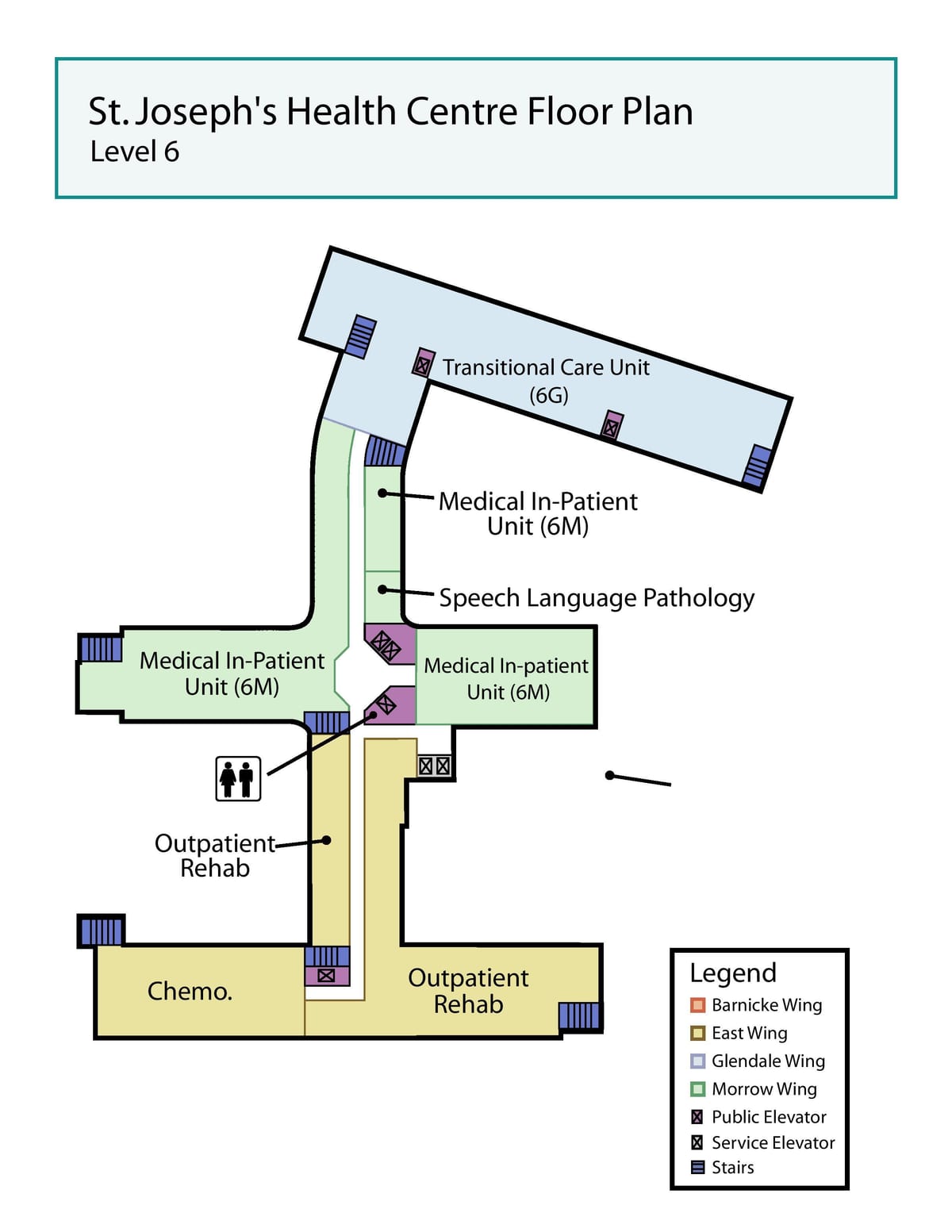 Mapa de San José del centro de Salud de Toronto nivel 6