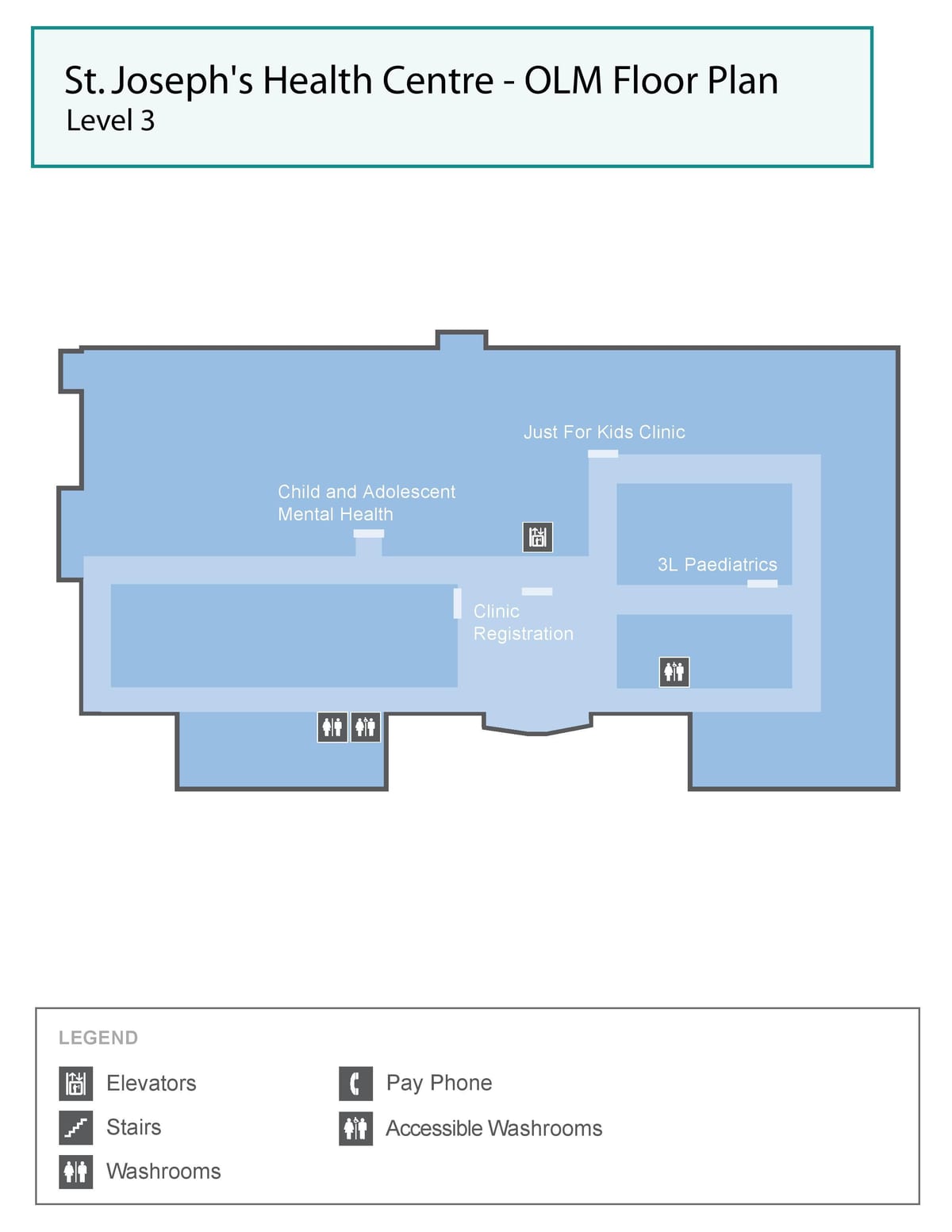 Mapa de San José del centro de Salud de Toronto OLM nivel 3