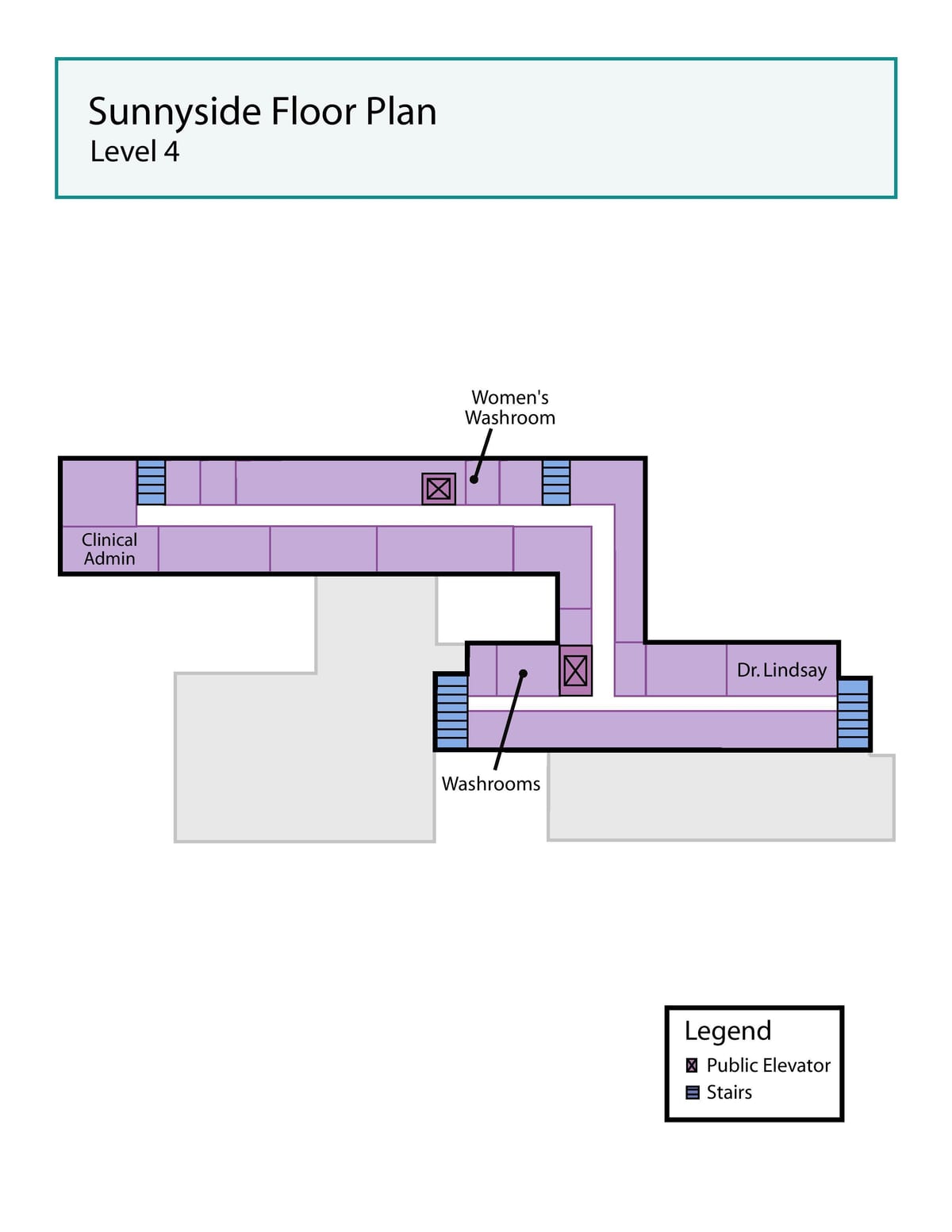 Mapa de San José del centro de Salud de Toronto Sunnyside nivel 4