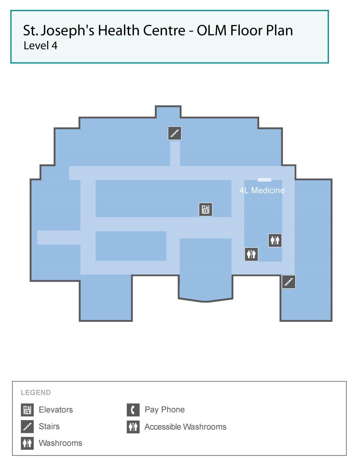 Mapa de San José del centro de Salud de Toronto OLM nivel 4