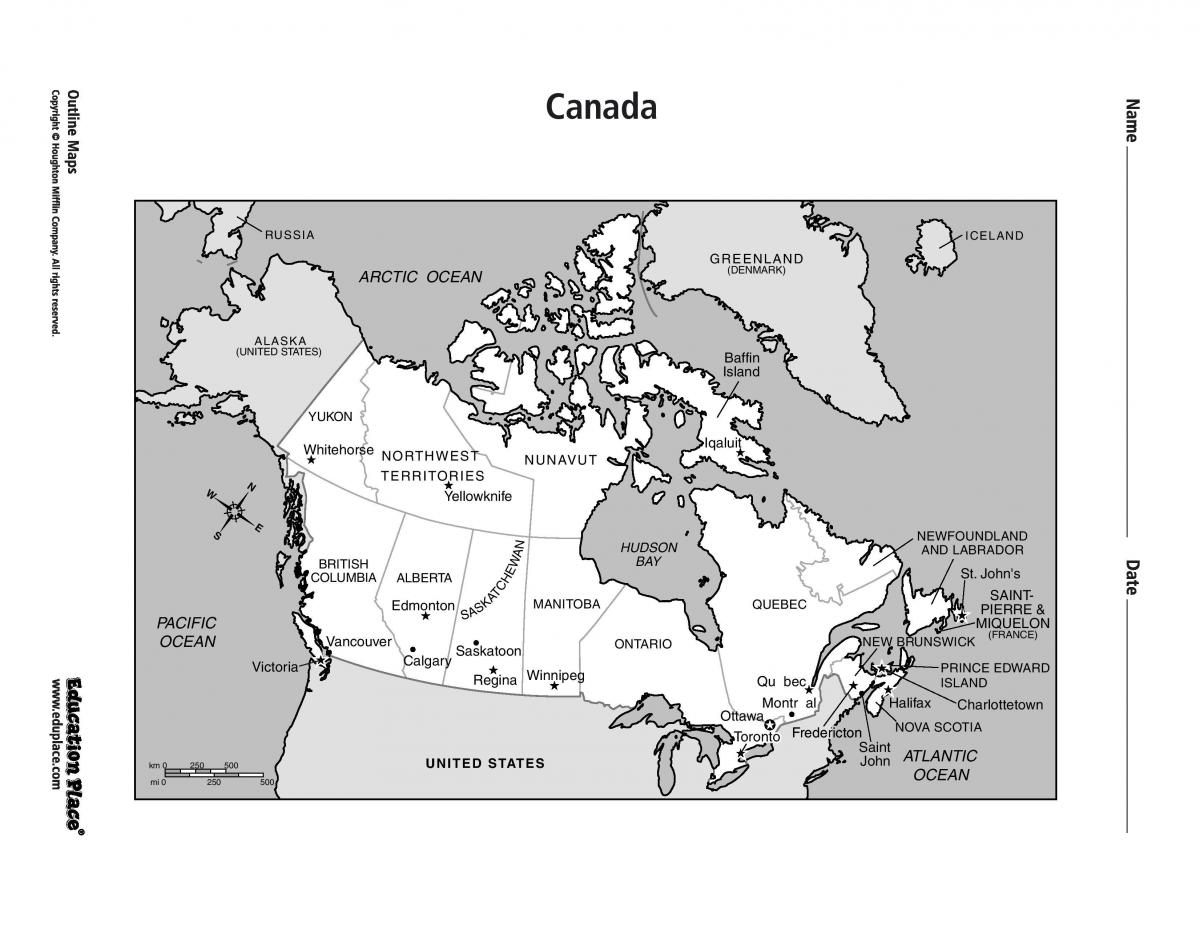 Mapa de Toronto en canadá