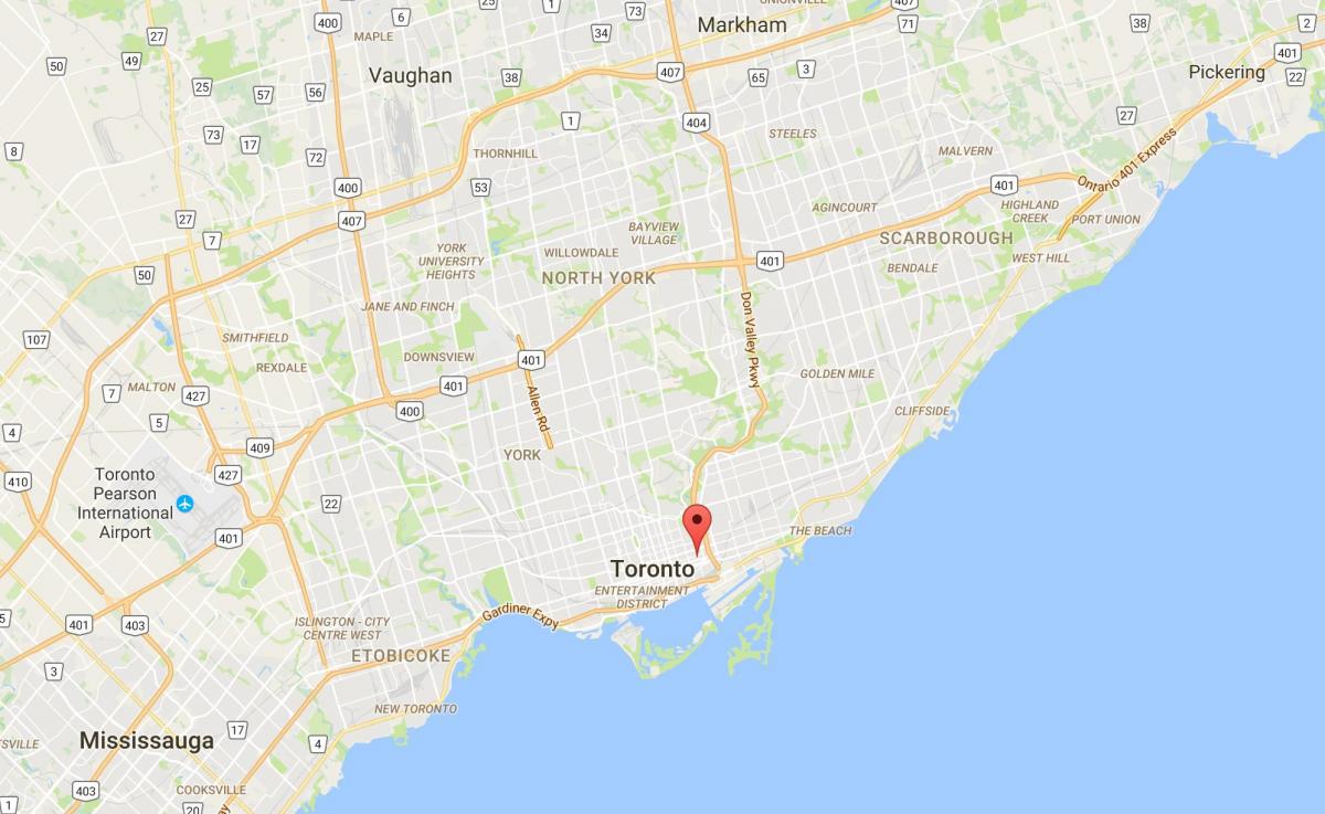 Mapa de Trefann de la Corte de distrito de Toronto