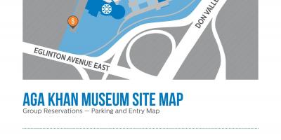 Mapa de Aga Khan museum