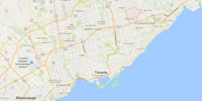 Mapa de Agincourt distrito de Toronto