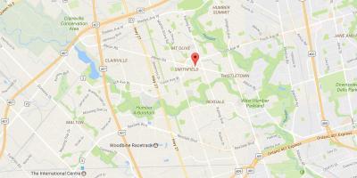Mapa de Albion road Toronto