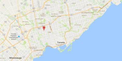 Mapa de Amesbury distrito de Toronto