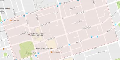 Mapa de la Ciudad Vieja de vecindad Toronto