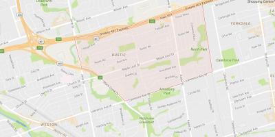 Mapa de Arce Leafneighbourhood Toronto