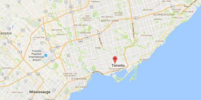 Mapa de Baldwin Aldea del distrito de Toronto