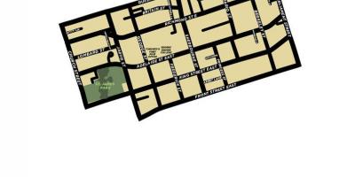 Mapa de Barrio Antiguo de la Ciudad de Toronto