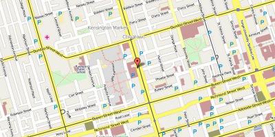 Mapa de barrio chino de Toronto