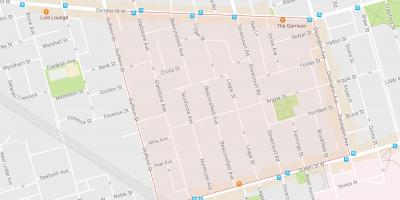 Mapa de Beaconsfield Pueblo barrio de Toronto