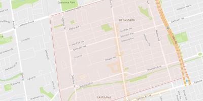 Mapa de Briar Hill–Belgravia barrio de Toronto
