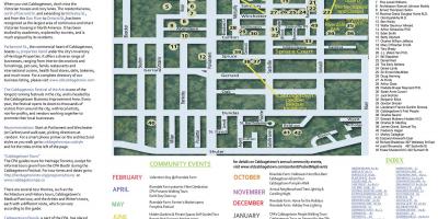 Mapa de Cabbagetown eventos de Toronto
