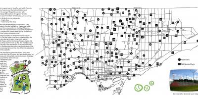 Mapa de pistas de Tenis de Toronto