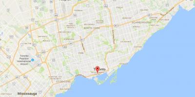Mapa de CityPlace distrito de Toronto
