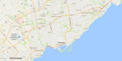 Mapa de Clairville distrito de Toronto