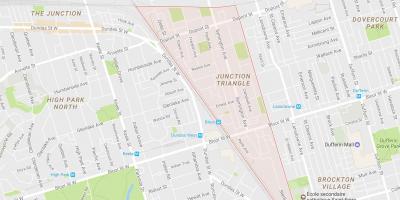 Mapa de la Unión Triángulo barrio de Toronto