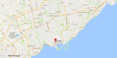 Mapa de Distrito de la Moda de distrito de Toronto