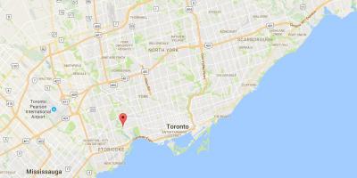 Mapa de distrito Old Mill Toronto