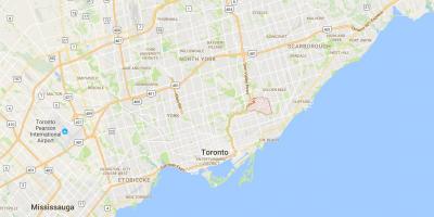 Mapa del Camino de Herradura de distrito de Toronto