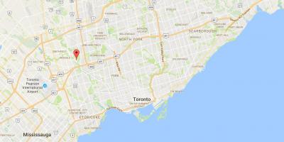 Mapa de El distrito de Olmos Toronto