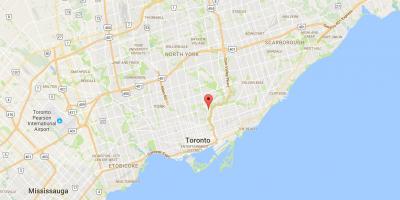 Mapa de Gobernador del distrito de Puente de Toronto