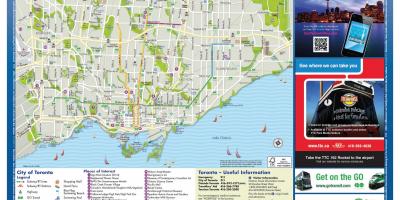 Mapa de turismo de Toronto