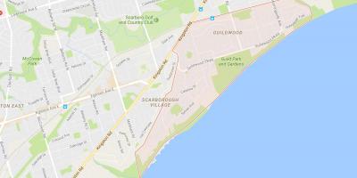 Mapa de Guildwood barrio de Toronto