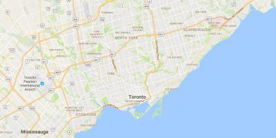 Mapa de Highland Creek distrito de Toronto
