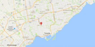 Mapa de Humewood–Cedarvale distrito de Toronto