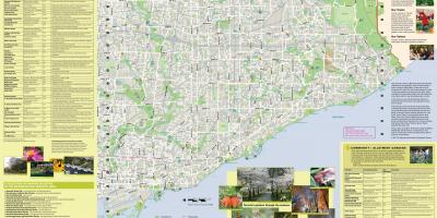 Mapa de los jardines de Toronto east