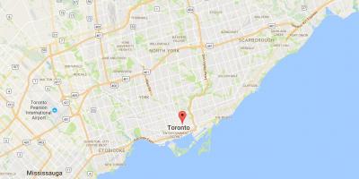 Mapa de Distrito de los jardines de Toronto